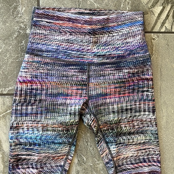 🍋 Lululemon Wunder Train High-Rise Tight 25” Digital Oasis White Multi Size 4 - Picture 5 of 11